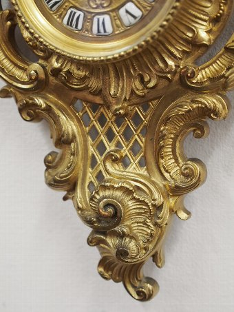 Antique French Ormolu Carte Clock