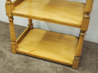 Antique Unusual Large Yellow Pine Victorian Whatnot