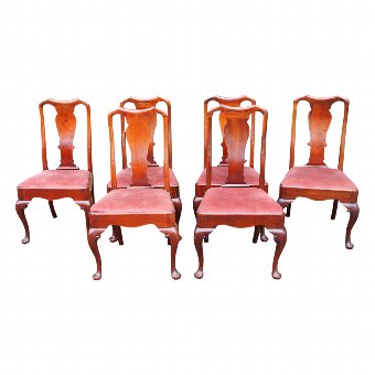Set of 6 Georgian Style Mahogany Dining Chairs