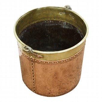 Copper and Brass Log Pail