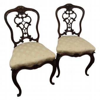 Pair of Victorian Rosewood Chairs
