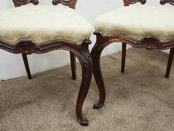 Antique Pair of Victorian Rosewood Chairs