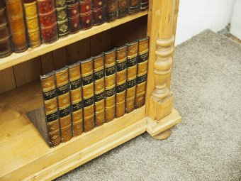 Antique Pine Open Bookcase