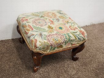 Antique Victorian Rosewood Footstool