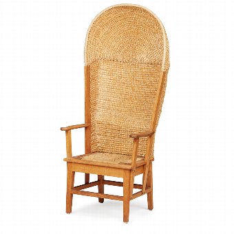 Rare Hooded Orkney Chair by D.M. Kirkness
