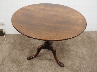 Antique George III Mahogany Snap Top Table