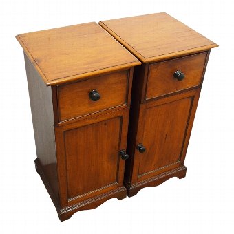 Pair of Georgian Style Mahogany Bedside Cabinets