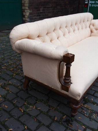 Antique Victorian Walnut Framed Sofa