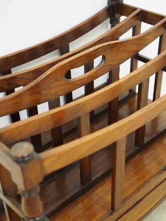 Antique Regency Mahogany Canterbury