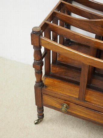 Antique Regency Mahogany Canterbury