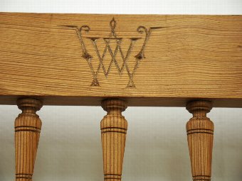 Antique Gothic Influence Pine Hall Stand