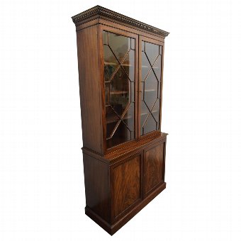 Georgian Style Mahogany Library Bookcase