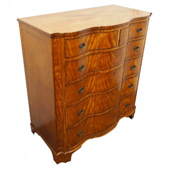 George III Style Serpentine Chest