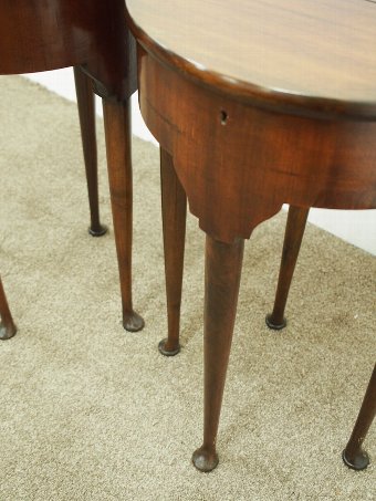 Antique Rare and Unusual Pair of Double Topped Tea Tables