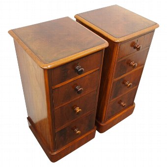 Pair of Victorian Mahogany Bedsides