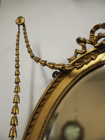 Antique Adams Style Gilt Wall Mirror