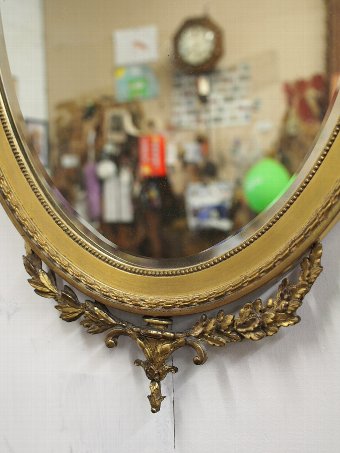 Antique Adams Style Gilt Wall Mirror