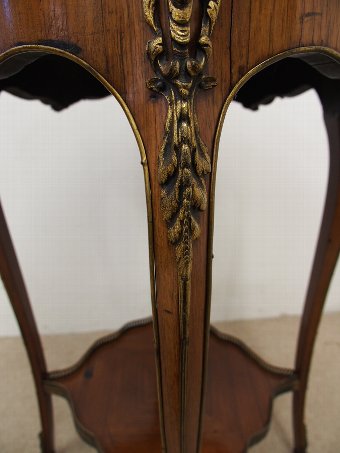 Antique French Kingwood Parquetry and Marquetry Side Table 