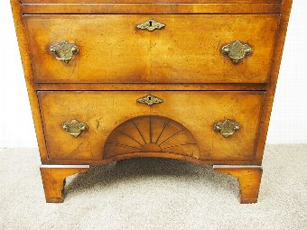 Antique Neat Early Georgian Style Walnut Chest on Chest