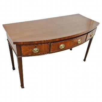 George IV Mahogany Bow Fronted Side Table