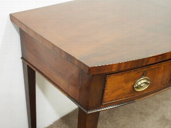 Antique George IV Mahogany Bow Fronted Side Table