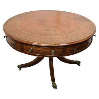  George III Mahogany Drum Table