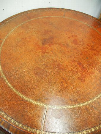 Antique  George III Mahogany Drum Table