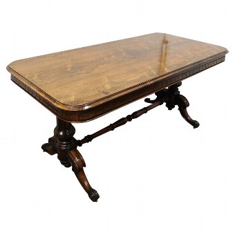 William IV Walnut Library Table