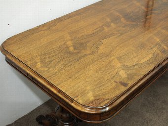 Antique William IV Walnut Library Table