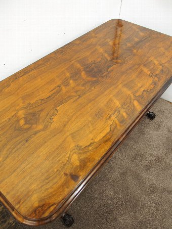 Antique William IV Walnut Library Table