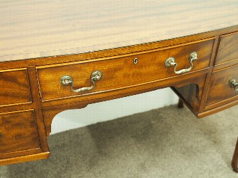 Antique George III Style Mahogany Side Table or Desk