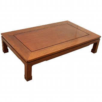Large Chinese Hardwood Coffee Table