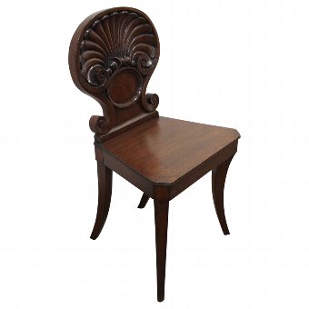 Regency Mahogany Hall Chair