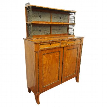 Regency Satinwood and Brass Inlaid Chiffonier in Style of William Trotter