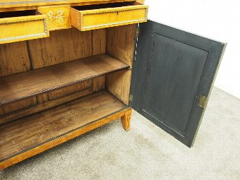 Antique Regency Satinwood and Brass Inlaid Chiffonier in Style of William Trotter