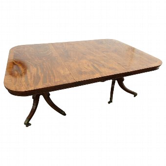 Rare Twin Pillar Dining Table by William Trotter