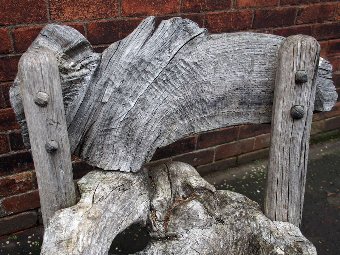 Antique Unusual Rustic Garden Seat 