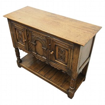 Jacobean Style Oak Cabinet or Small Sideboard