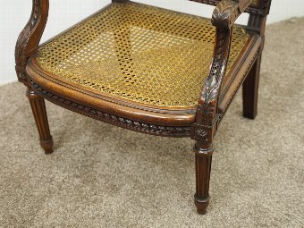 Antique French Walnut Bergere Childs Chair