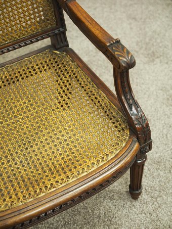 Antique French Walnut Bergere Childs Chair