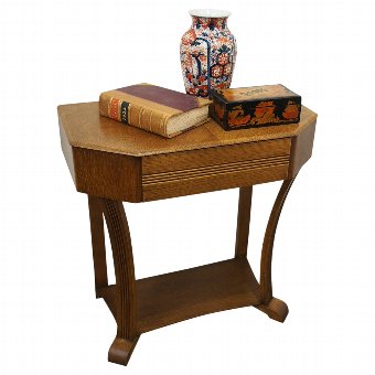 Art Deco Oak Side Table
