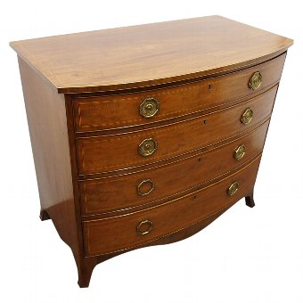 George III Mahogany and Inlaid Chest of Drawers