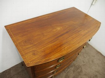 Antique George III Mahogany and Inlaid Chest of Drawers
