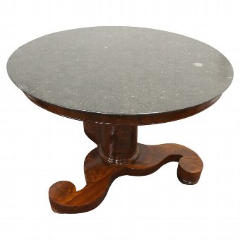 French Circular Marble Top Table