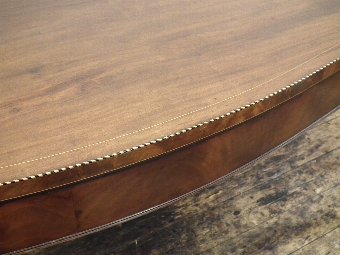 Antique Late George III Mahogany Serpentine Serving Table