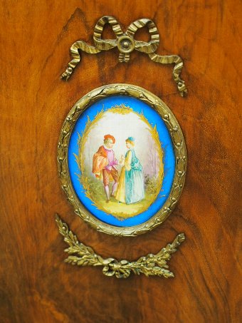 Antique Victorian Walnut Display Cabinet