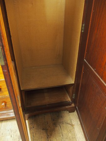 Antique William IV Mahogany and Inlaid Three Door Wardrobe