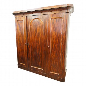 Victorian 3 Door Mahogany Wardrobe