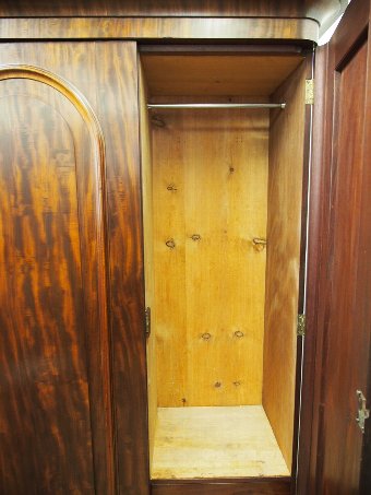 Antique Victorian 3 Door Mahogany Wardrobe