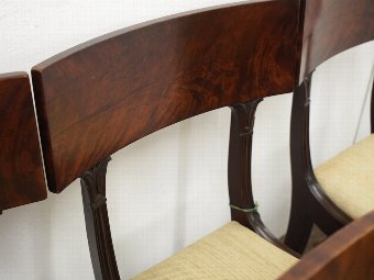 Antique Set of 5 George IV Mahogany Dining Chairs